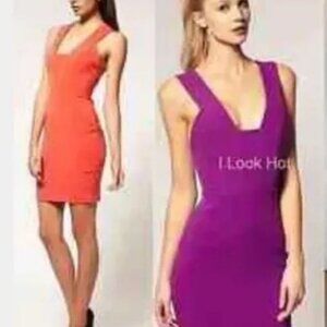 AQAQ “Eva” Mini Dress – Fuchsia Pink (UK 10 / fits S-M)